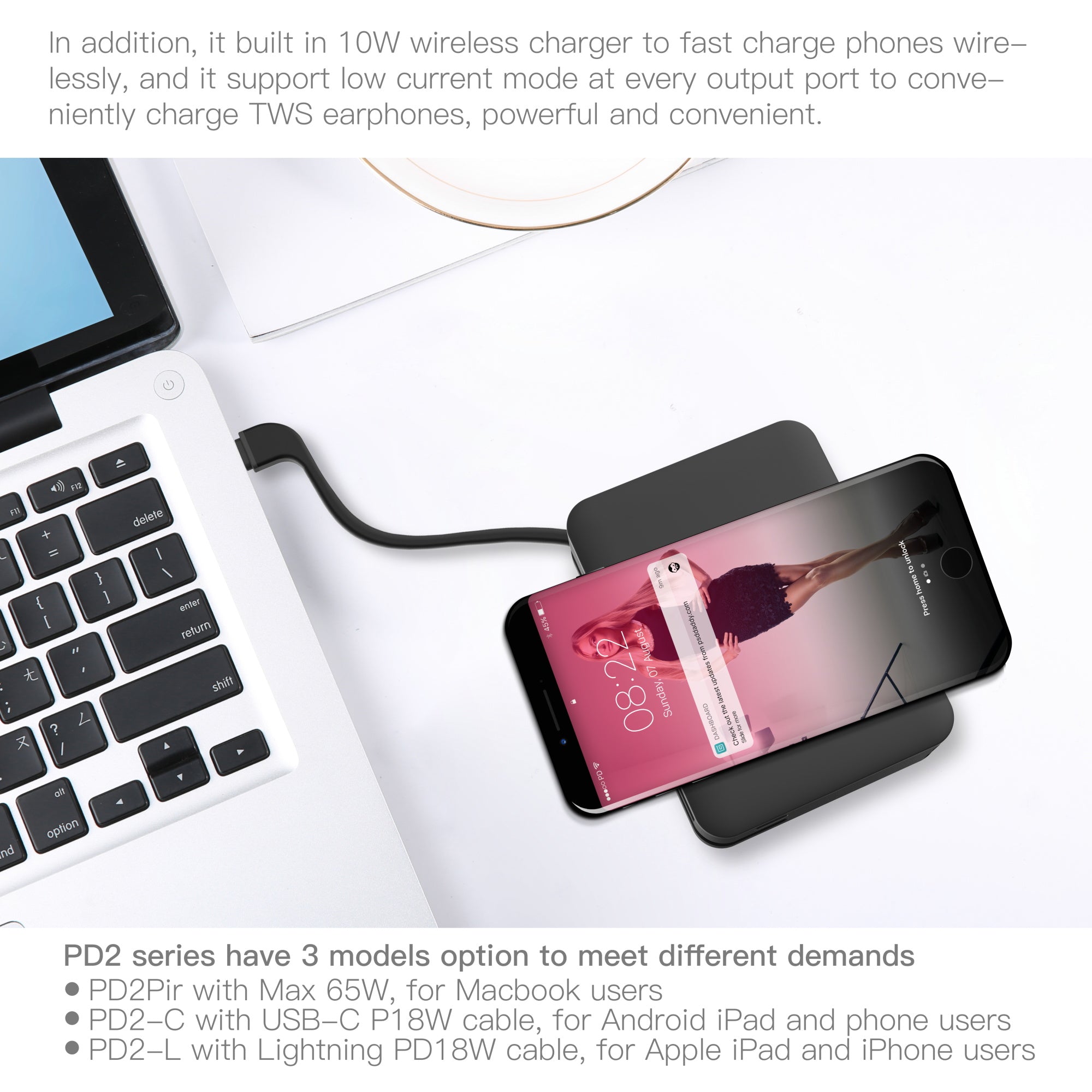 PD2 AC Wireless power bank